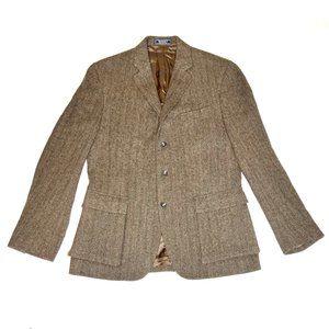 Ralph Lauren Rugby Brown Tweed Jacket and Vest Set - Size: 42 R 100% - Wool